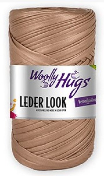 Woolly Hugs Leder Look gold4